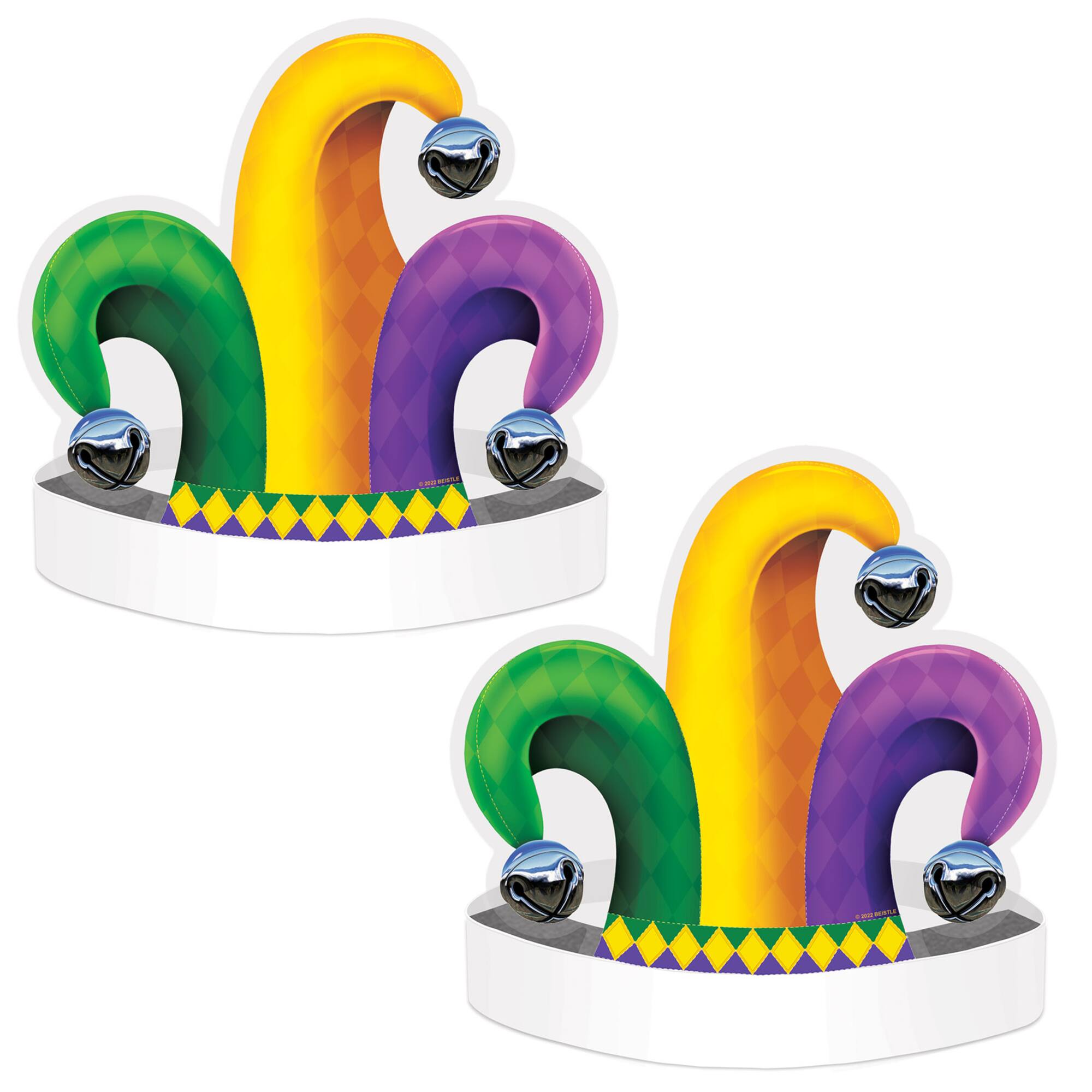 Beistle Jester Hat Plastic Headbands, 2ct.